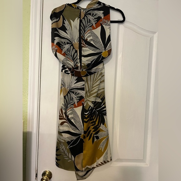 NEW MNG DRESS floral midi sheath - Picture 7 of 12